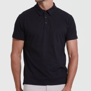 True Classic Black Polo Shirt Men’s‎ XL | Short Sleeve Soft Cotton Blend